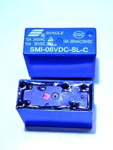 Relè 6V DC 10A 1 Scambio SMI-06VDC-SL-C Songle alimentatori macchina caffè - Foto 1 di 1