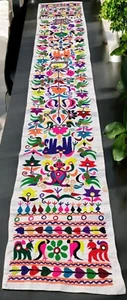 OLD BOHO RABARI BANJARA KUCHI MIRROR EMBROIDERY TAPESTRY TRIM - Picture 1 of 6