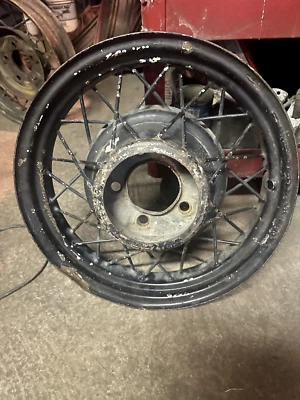 2@ FORD Model A 1932 wheels are 18” x 4-1/4" WIRE SPOKE WHEELS 5 LUG ORIGINAL - Image 1 of 4