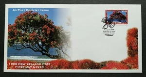 1996 New Zealand Tree Pohutukawa Airpost Self Adhesive 1v Stamp FDC - Picture 1 of 3