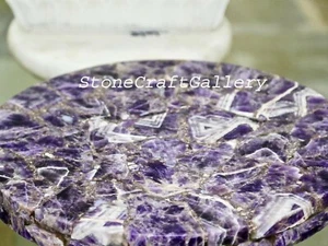 12" Amethyst Corner Table Top / amethyst Handmade home decor - Picture 1 of 3