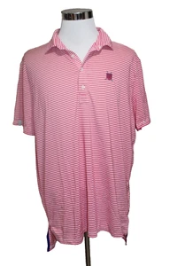 RLX Ralph Lauren Golf Shirt Men’s XL  Performance Polo Pink Striped NHCC - Picture 1 of 6