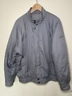 Vintage Adidas Puffer Jacket Mens Large Grey Windbreaker Rain Coat - Warm