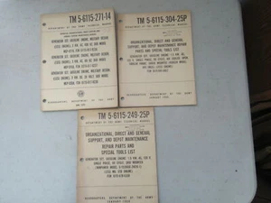 Menge 3 Handbücher Militärgeneratoren ~ 1968 - 1970, Softcover - Bild 1 von 4
