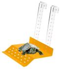 Hanging Hook Yellow Acylic Turtle Ramp Shelf - Tortoise Basking Platform