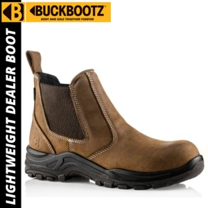 Buckler Dealer Safety Boot Lightweight Metal Free Waterproof Leather Dealer Boot - Picture 1 of 5