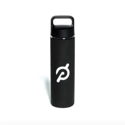 Peloton Glass Water Bottle Black Silicone Non-Slip Grip Handle Lid - Image 1 of 4