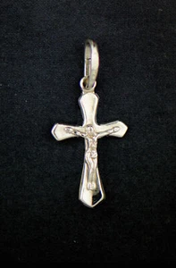 Sterling Silver Jesus Cross Pendant 925 - Picture 1 of 1