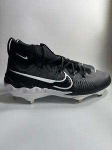 Botines de béisbol Nike para hombre 14 Alpha Huarache NXT DJ6517-001 de metal negro/blanco - Imagen 1 de 7