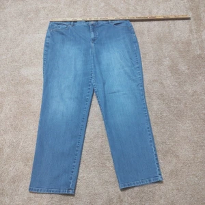 Gloria Vanderbilt Amanda Jeans Womens 18W Comfort Stretch Tapered Blue Med Wash - Picture 1 of 13