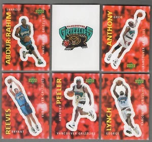 1997-98 Collector's Choice European Basketball Sticker Vancouver Grizzlies Team - Bild 1 von 2