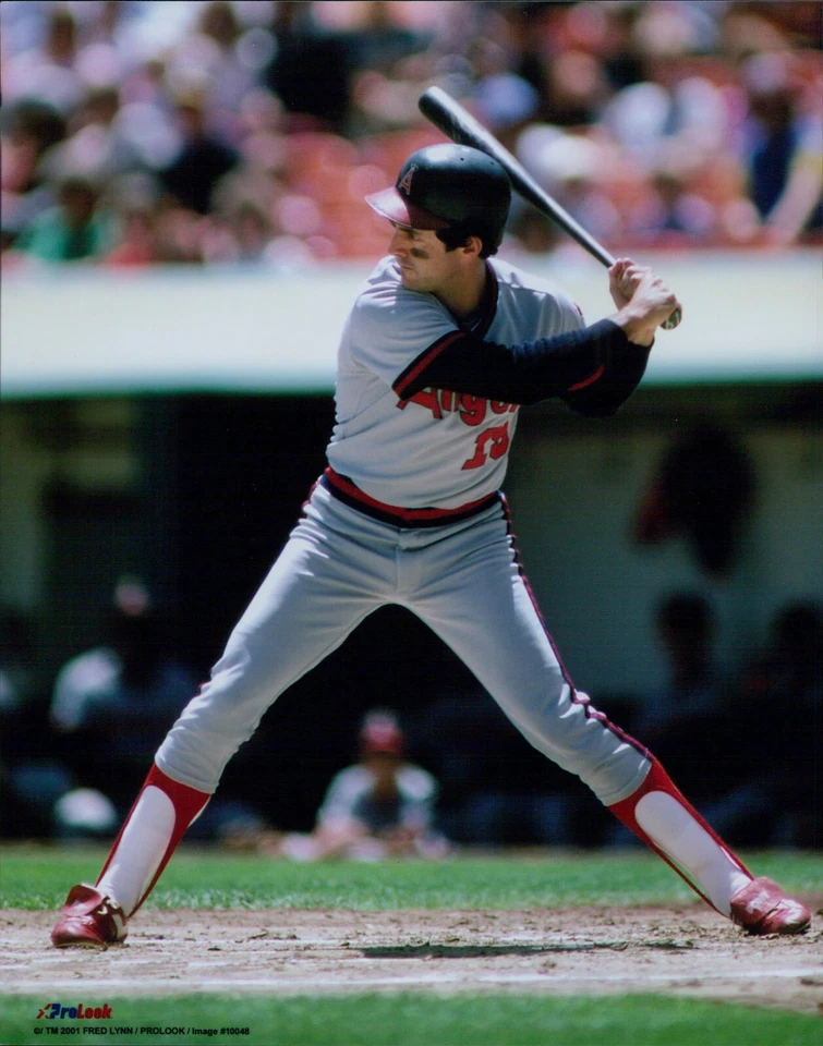 Fred Lynn California Angels MLB Baseball Unsigned 8x10 Glossy Photo B - Image 1 of 1