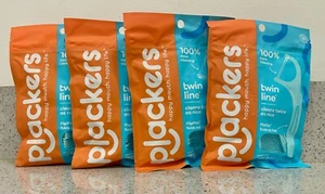 Hilos dentales Plackers Twin-Line, sabor fresco a menta, 75 quilates/bolsa (4 bolsas) - Imagen 1 de 4