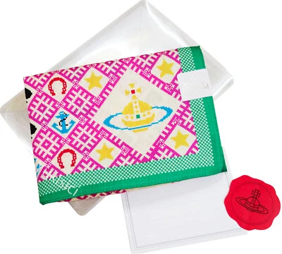 Vivienne Westwood Japón Argyle Orb Pañuelo Tarjeta de Felicitación Pegatina Set de Regalo Foto 1 de 4