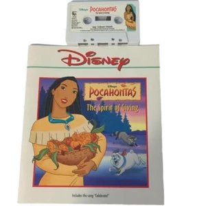 Disney Pocahontas The Spirit Of Giving Holiday Read-Along 24-Page Book & Tape - Picture 1 of 4