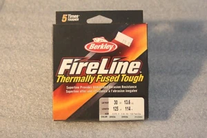 BERKLEY FIRELINE 30 LB. LINE TEST CRYSTAL COLOR 125YDS NEW BRAID - Picture 1 of 1