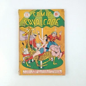 Comic Cavalcade #11 Golden Age Wonder Woman Green Lantern Flash Poor (1945 DC) - Picture 1 of 10