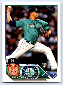 2023 Topps Update #US112 Juan Then RC Seattle Mariners Baseball Card