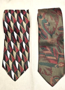 Corbata de Colección Oleg Cassini Negro Vino Para Hombre y Corbata Legacy Signature Tono Joya - Imagen 1 de 14
