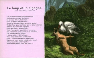Fable de la Fontaine le loup et la cigogne issue de calendrier 2011 - Picture 1 of 1