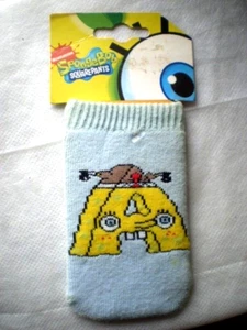 SPONGEBOB / SCHWAMMKOPF Strick - Handysocke Rosa 11 mal 6 cm dehnbar A oder I - Bild 1 von 2