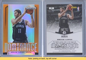 2013-14 Panini Prizm Dominance Orange Prizms /60 Brook Lopez #22
