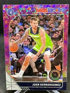 Juan Hernangomez 2019-20 NBA Hoops Premium Stock Purple Disco Prizm #163 - Picture 1 of 3