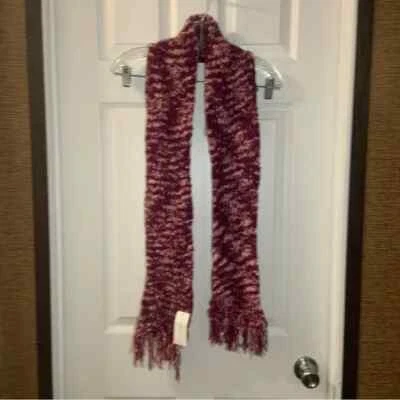 Bufanda Charter Club para mujer rosa/púrpura crochet tejido flecos talla única nueva con etiquetas Foto 1 de 4