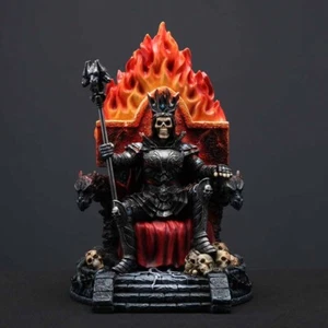 8 5/8 Inferno Skelett Sovereign auf Thron handbemalt Resin Figur Fantasy S - Bild 1 von 4