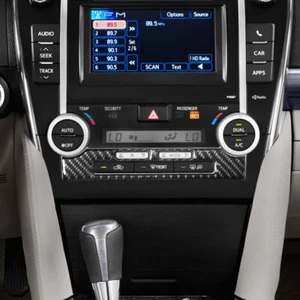 For Toyota Camry 2012-2014 Style B Carbon Fiber Center AC Control Trim Cover - Foto 1 di 13