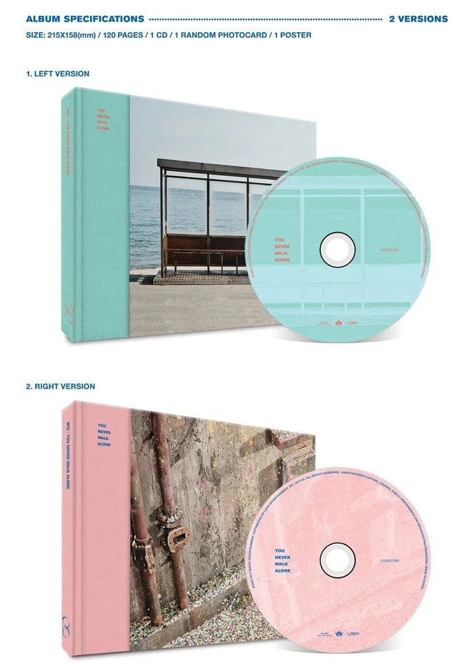 BTS Wings - You Never Walk Alone Left & Right Version (No PC) Foto 1 de 1