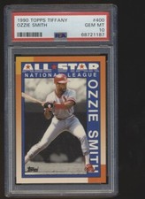 1990 TOPPS TIFFANY ALL STAR PSA 10 OZZIE SMITH CARDINALS