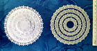 Set Of 4 Nesting Lace Edged Metal Cutting Die Circle, Scalloped Floral  Doily