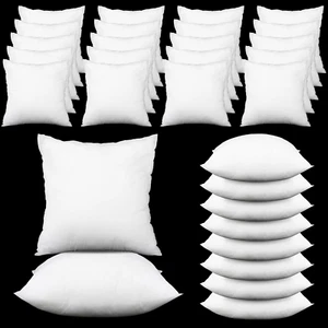 30 Pack 18 X 18 Inches Pillow Inserts Bulk Square White Throw Pillow Insert, Pil - Picture 1 of 6