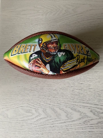 Vintage Wilson Mini Football Brett Favre Signature Model QB HOF MVP Champion NFL Cover