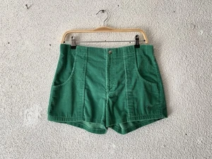 1980s vtg OCEAN PACIFIC SUNWEAR green CORDUROY SURF SHORTS 33 OP - Picture 1 of 10