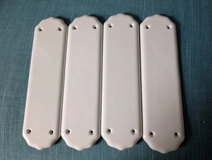 Victorian Style White Ceramic Finger Plater Set Of 4 - Picture 1 of 3
