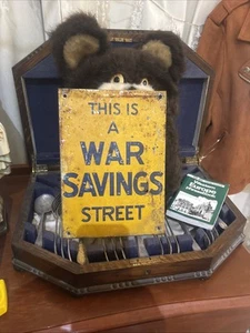War Savings Street Sign 1939-1942 Melb Australia World War Two - Picture 1 of 7