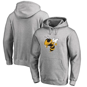 Herren Ash Georgia Tech gelbe Jacken Primary Team Logo Pullover Hoodie - Bild 1 von 3