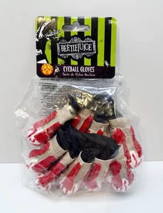 NEU Beetlejuice Augapfel Handschuhe Halloween Kostüm Zubehör 14+ - Bild 1 von 4