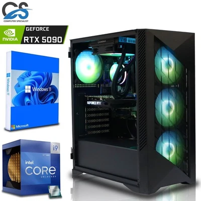 Gaming PC i9 12900KF RTX 5090 64GB DDR5 2TB SSD Windows 11 WiFi ARGB White - Image 1 of 4