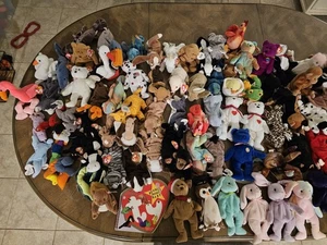 Vintage Ty Beanie Babies Lot Of 85 All w/Tags - Picture 1 of 2