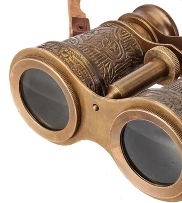 Antique Brass Monocular Binocular Telescope Vintage Nautical Spyglass Scope Gift - Image 1 of 4