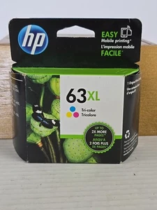 HP 63XL Tri-Color Ink Cartridge OEM Sealed Exp 9/2019 - Picture 1 of 2
