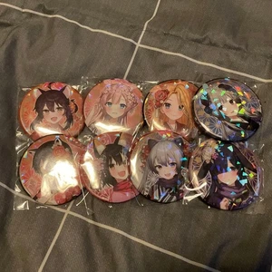 Juego de 8 insignias de personajes Blue Archive de Kioto - Imagen 1 de 1