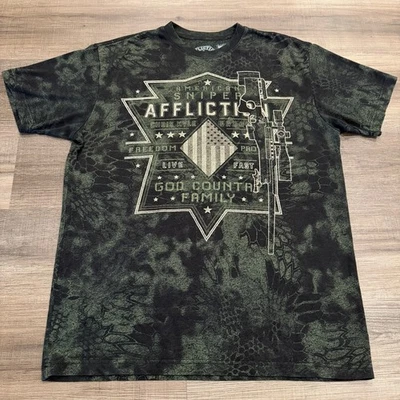 Camiseta Affliction Chris Kyle American Sniper God, Country, Family EE. UU. Para Hombres XL Foto 1 de 4