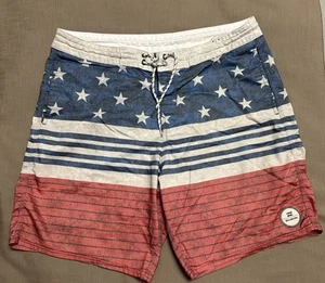Billabong Men’s American Flag Board Shorts Swim Trunks 32 - Picture 1 of 11