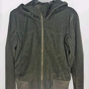 ASO Twilight Bella Swan Hoodie Dk Green Corduroy Neca Sz Small Y2k Style 2000s - Picture 1 of 7