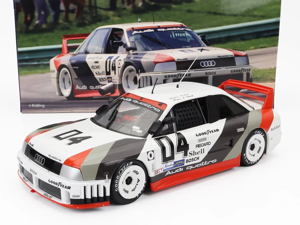 1/18 WERK83 - AUDI - 90 QUATTRO TEAM AUDI SPORT N 4 MILLER HIGH LIFE W1806004 - Immagine 1 di 1