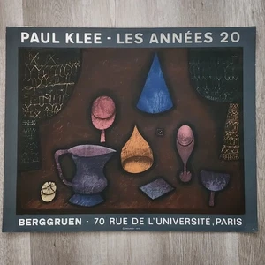 Paul Klee 1970 Poster Galerie Berggruen Mourlot Paris Art Exhibition 21.5" x 26" - Picture 1 of 11